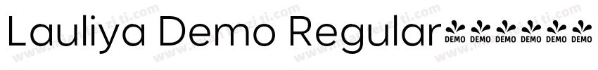 Lauliya Demo Regular字体转换